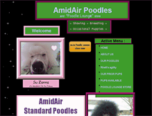 Tablet Screenshot of amidairpoodles.com